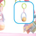 Lavinamasis kilimėlis - maniežas su kamuoliukais, rožinis