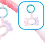 Lavinamasis kilimėlis - maniežas su kamuoliukais, rožinis