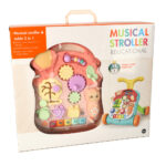 Interaktyvus muzikinis stalas - stumdukas 3in1, rožinis