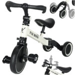 Trike Fix Mini balansinis triratukas 3in1 su pedalais, baltas