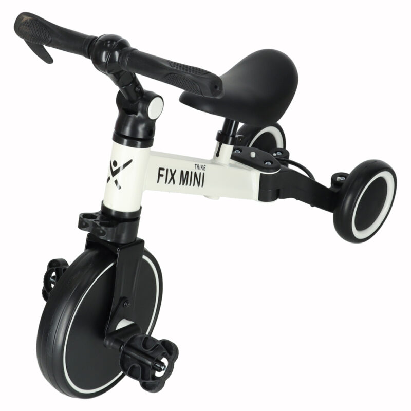 Balansinis triratukas vaikams su pedalais 3in1, baltas