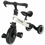Trike Fix Mini balansinis triratukas 3in1 su pedalais, baltas