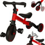 Trike Fix Mini balansinis triratukas 3in1 su pedalais, raudonas