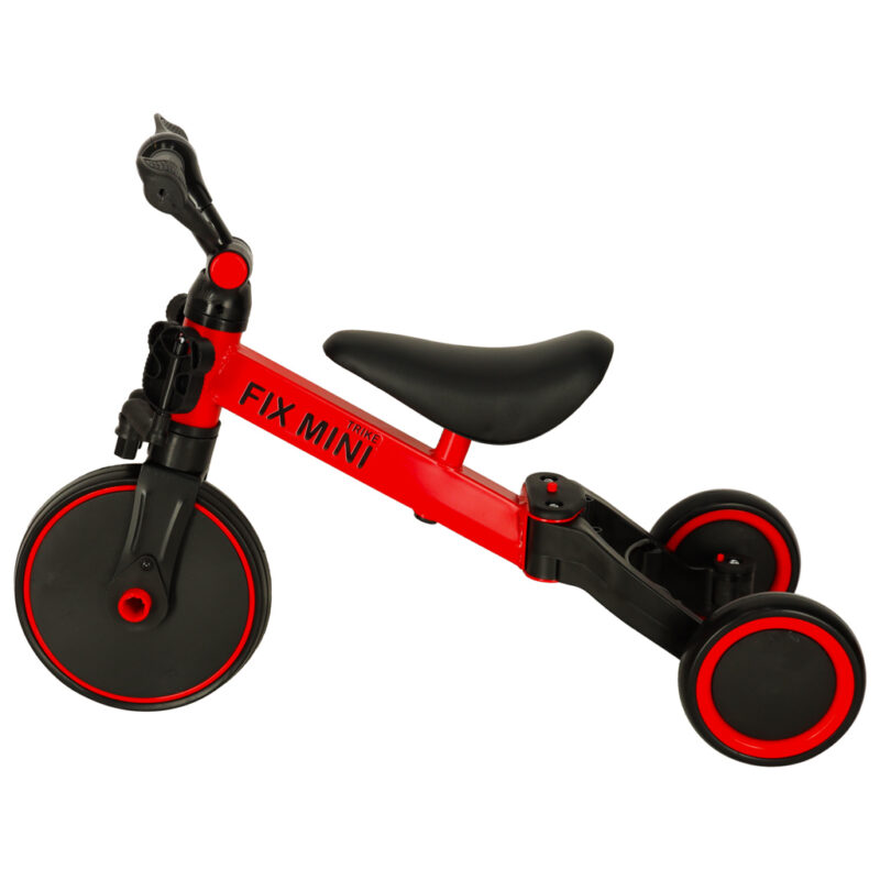 Balansinis triratukas vaikams su pedalais 3in1, raudonas