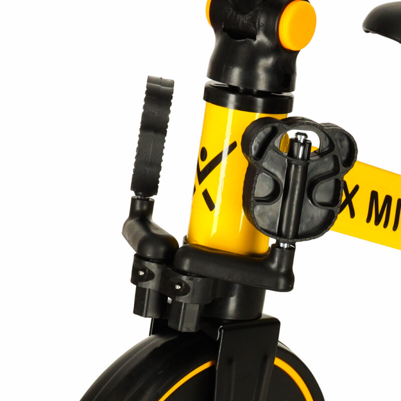 Balansinis triratukas vaikams su pedalais 3in1, geltonas