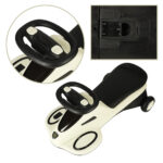 Gravitacinė paspiriama mašinėlė su šviečiančiais LED ratais ir grojančia muzika, balta