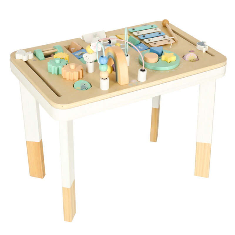 Medinis Montessori sensorinis veiklos stalas vaikams
