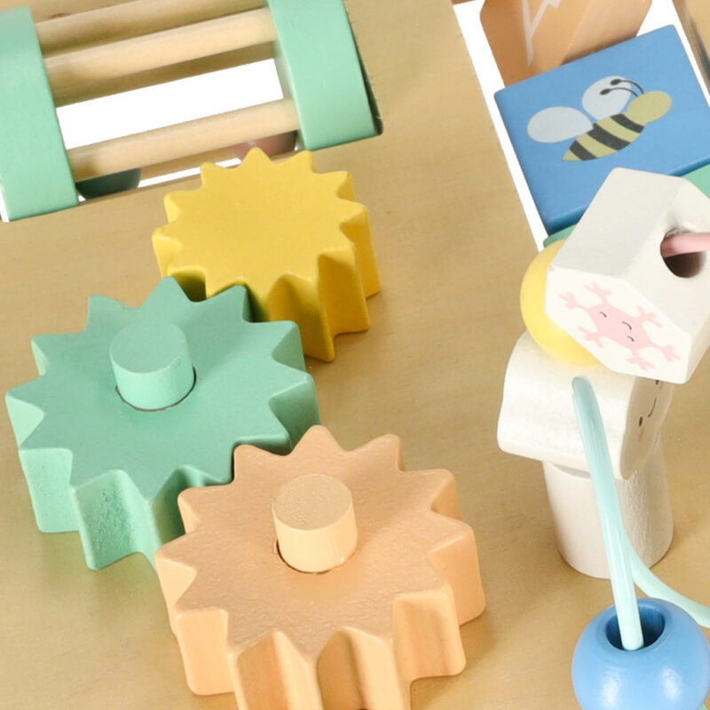 Medinis Montessori sensorinis veiklos stalas vaikams
