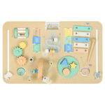 Lulilo medinis montessori manipuliacinis veiklos stalas, mėlynas