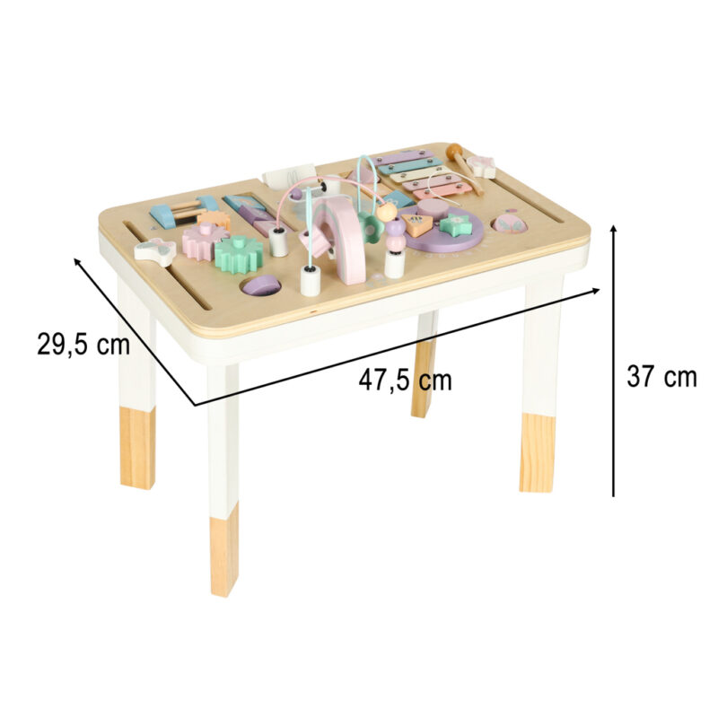 Medinis Montessori sensorinis veiklos stalas vaikams