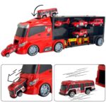 Sunkvežimio - transporterio rinkinys 3in1, raudonas