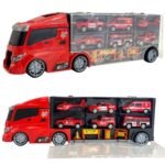 Sunkvežimio - transporterio rinkinys 3in1, raudonas