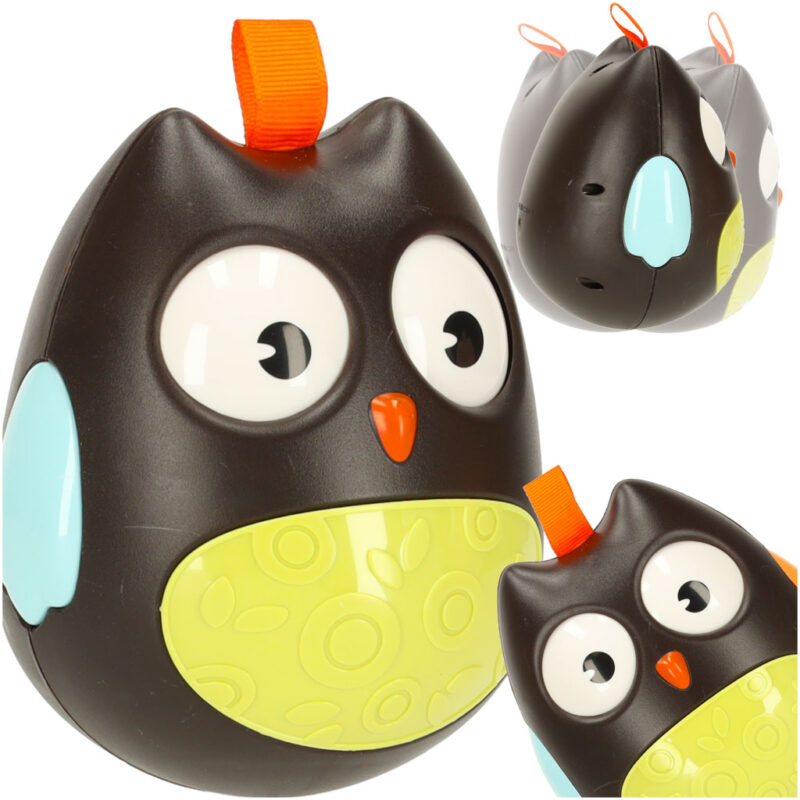 Jutiminis balansinis žaislas „Pelėda“ kūdikiams