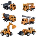 XXL statybinių transporto priemonių rinkinys 6in1