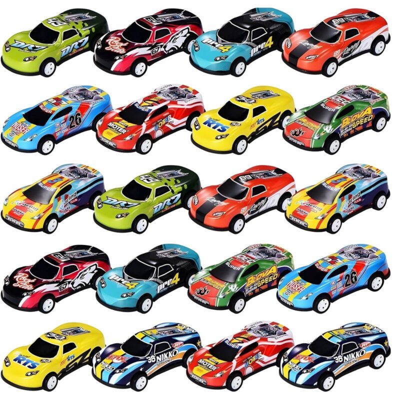 Lenktyninių automobilių komplektas vaikams (50 vnt.)