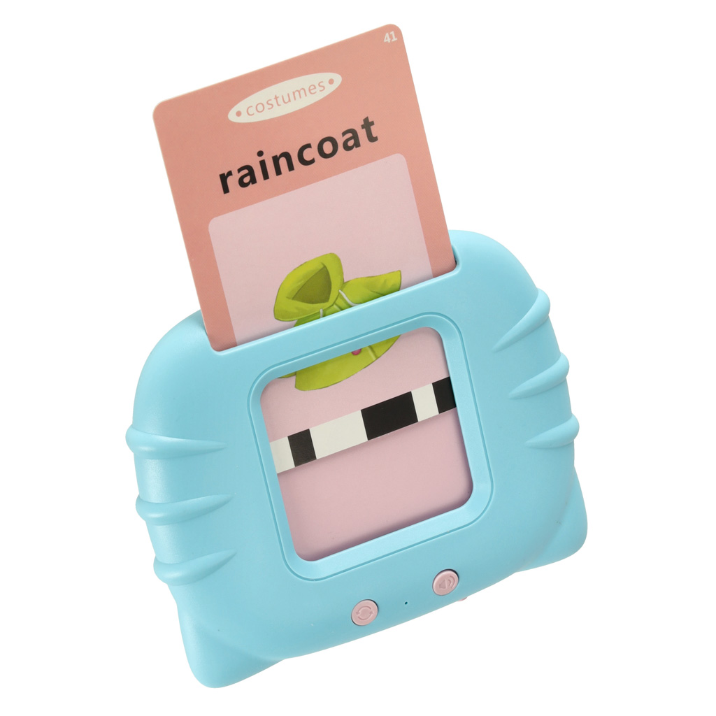 Skaitytuvas ir lavinamosios kalbančios kortelės anglų k. (112vnt.), mėlyna Skaitytuvas ir lavinamosios kalbančios kortelės anglų k. (112vnt.), mėlyna