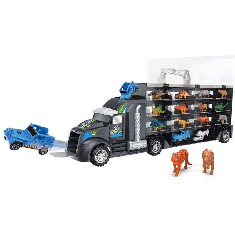 Automobilių transporteris-sunkvežimis vaikams "Dinozaurai"