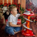 Spiralinė trasa su garažu automobiliams "Ugnegesių komanda"