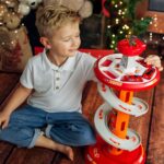 Spiralinė trasa su garažu automobiliams "Ugnegesių komanda"