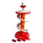 Spiralinė trasa su garažu automobiliams "Ugnegesių komanda"