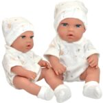 Žaislinis kūdikis ir rožinė nešioklė