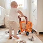 Žaislinis pirkinių vežimėlis vaikams su priedais