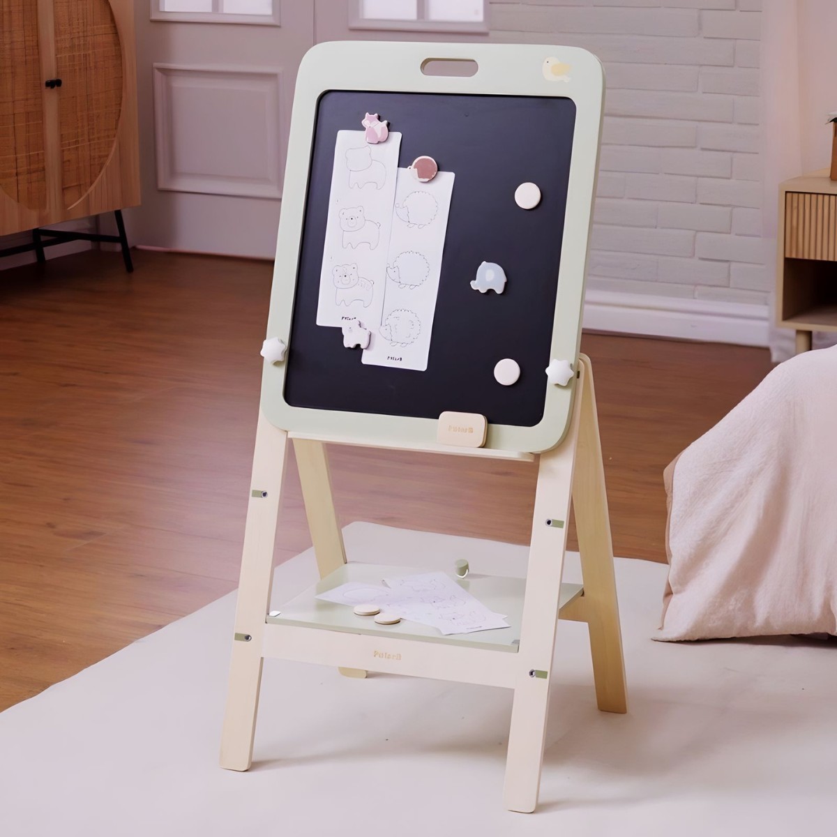 VIGA PolarB medinė magnetinė lenta, auganti kartu su vaiku VIGA PolarB medinė magnetinė lenta, auganti kartu su vaiku