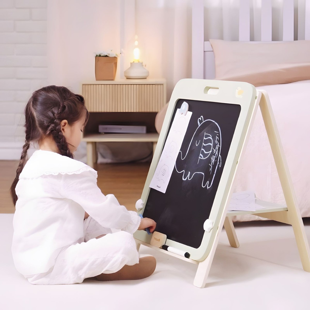 VIGA PolarB medinė magnetinė lenta, auganti kartu su vaiku VIGA PolarB medinė magnetinė lenta, auganti kartu su vaiku