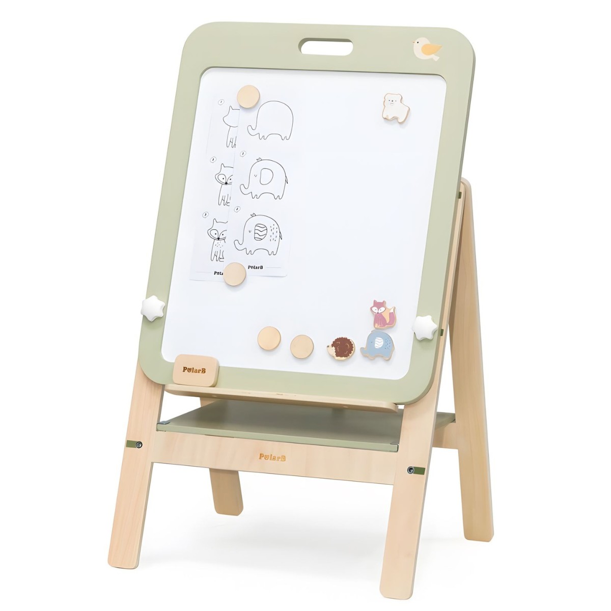 VIGA PolarB medinė magnetinė lenta, auganti kartu su vaiku VIGA PolarB medinė magnetinė lenta, auganti kartu su vaiku