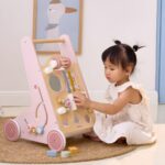 VIGA edukacinis medinis stumdukas, rožinis