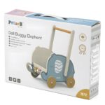 VIGA medinis stumdukas - vežimėlis "Drambliukas"