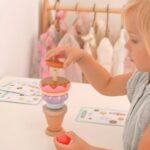 Medinė montessori ledų dėlionė, (12det.)