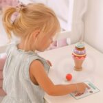 Medinė montessori ledų dėlionė, (12det.)