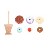 Medinė montessori ledų dėlionė, (12det.)