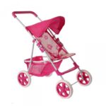 Lėlių vežimėlis su gėlėmis