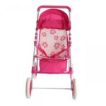 Lėlių vežimėlis su gėlėmis