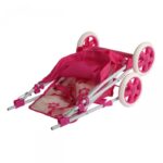 Lėlių vežimėlis su gėlėmis