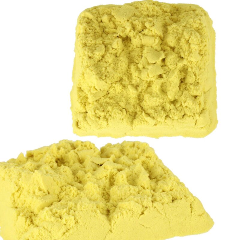 Kinetinis smėlis vaikams 1 kg, geltonas