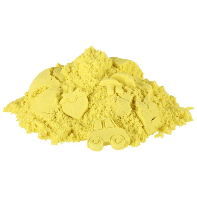 Kinetinis smėlis vaikams 1 kg, geltonas