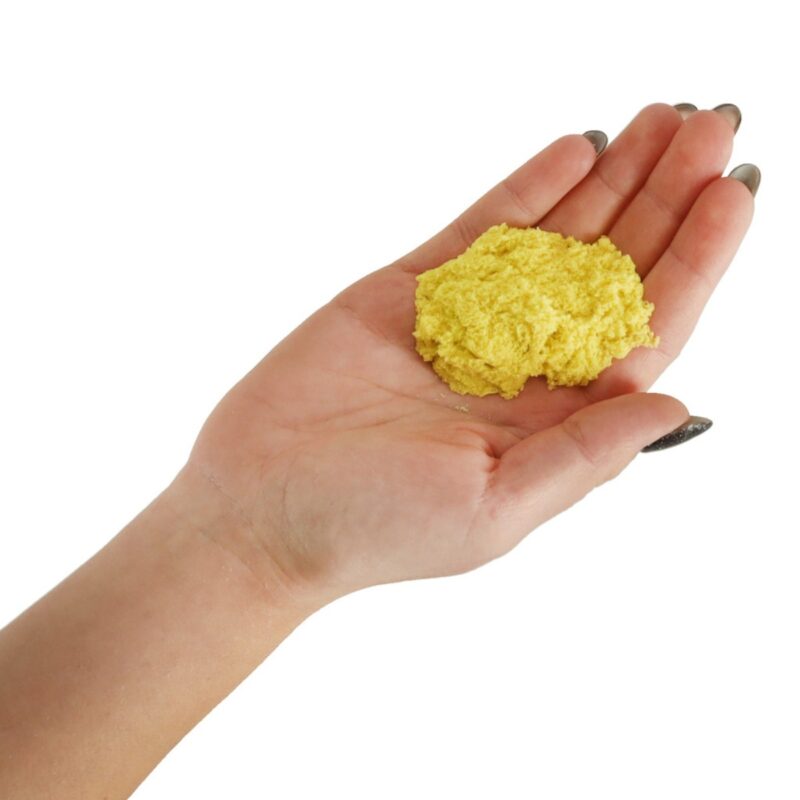 Kinetinis smėlis vaikams 1 kg, geltonas