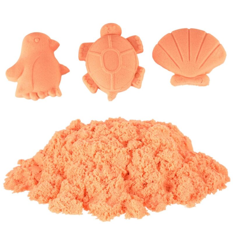 Kinetinis smėlis 1 kg, oranžinis