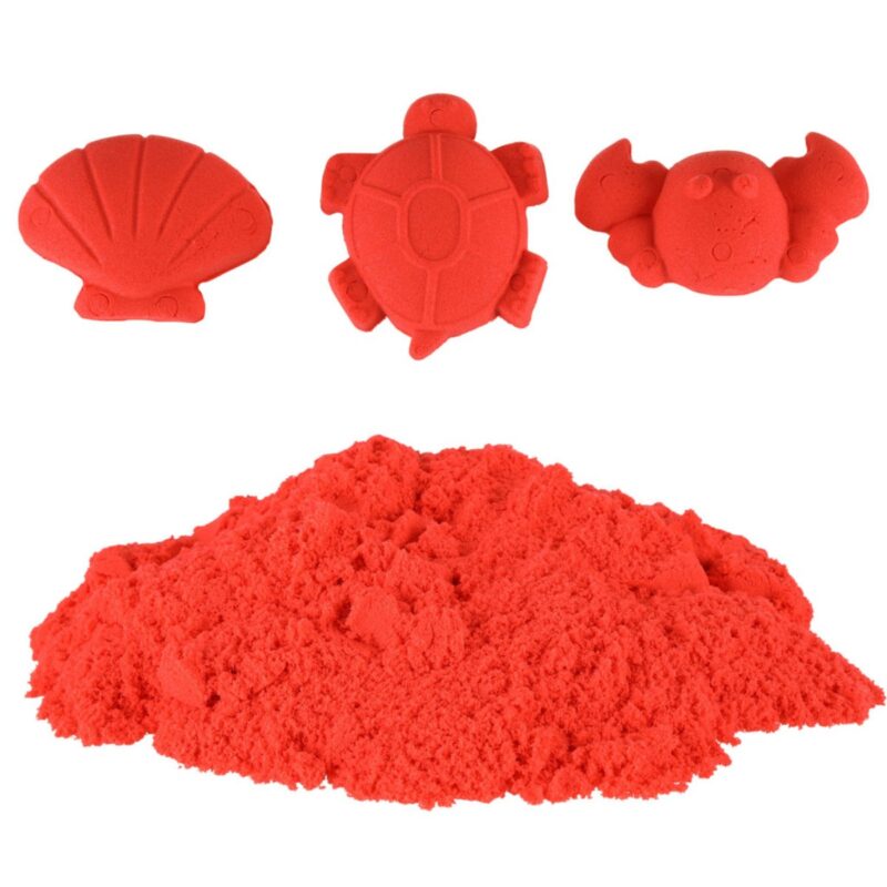 Kinetinis smėlis 1 kg, raudonas