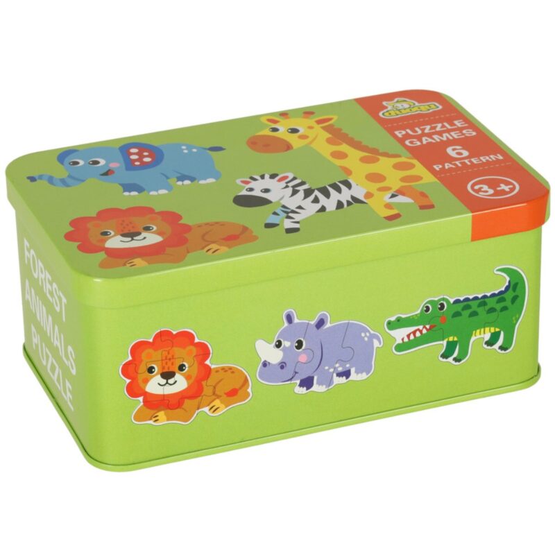 6 dėlionių rinkinys vaikams „Safari“ (30 det.)