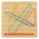 Kūrybinė lenta su elastinėmis gumytėmis 15x15 cm