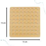 Kūrybinė lenta su elastinėmis gumytėmis 15x15 cm