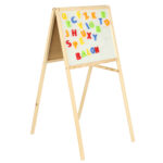 Medinė dvipusė magnetinė piešimo lenta 84 x 43 x 50cm