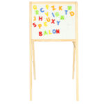 Medinė dvipusė magnetinė piešimo lenta 84 x 43 x 50cm