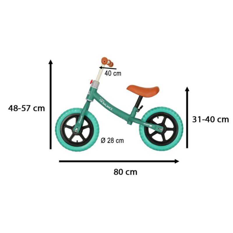 Balansinis dviratis vaikams, žalias – Trike Fix