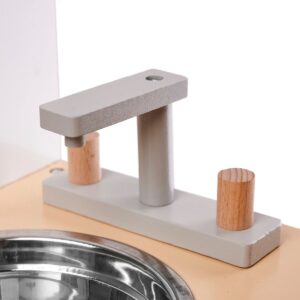 Moderni medinė vaikiška virtuvėlė su priedais, 82 cm