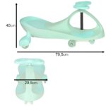 Gravitacinė mašinėlė su LED šviečiančiais ratais, mėtinė